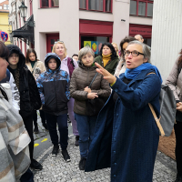 Naši ukrajinští studenti se v tomto roce vydali objevovat krásy Prahy. Provázela je Tereza Horváthová a Líza Faktorová.