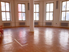 První patro - budoucí Knihovna pro děti a mládež.