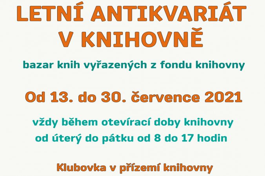 Letní antikvariát 2021