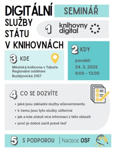 Seminář Digitální služby státu v knihovnách