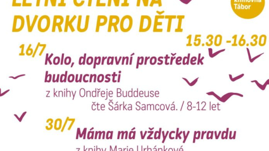 Letní čtení na dvorku pro děti