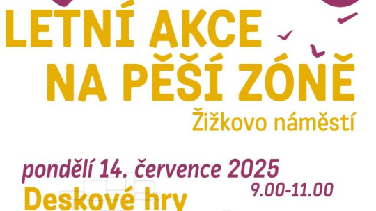 Knihovna k letním akcím využije i pěší zónu