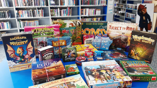 Board games in Tábor Library