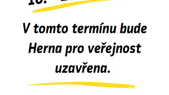 Uzavření Herny během týdne "Knihovna v komiksu"