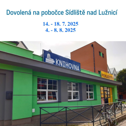 Pobočky knihovny Pražské Sídliště a Sídliště nad Lužnicí čekají letní uzavírky