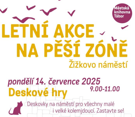 Knihovna k letním akcím využije i pěší zónu