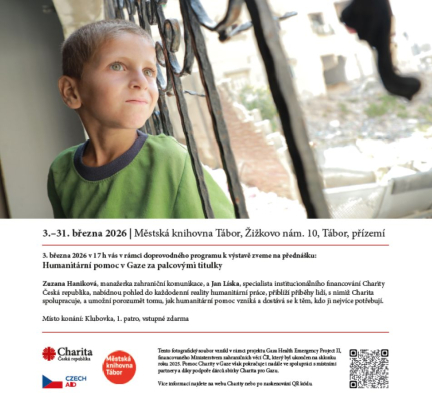 Humanitární pomoc v Gaze za palcovými titulky