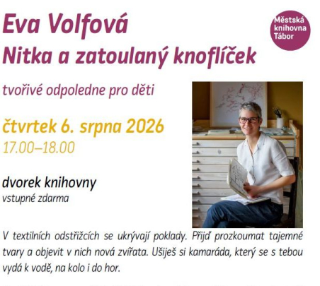 Tvořivá dílna s výtvarnicí Evou Volfovou