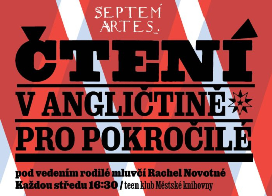 Každou středu v knihovně probíhá čtení v angličtině pod vedením rodilé mluvčí Rachel Novotné