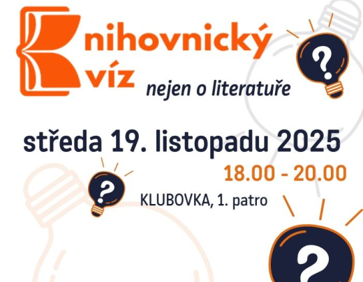 Knihovnický kvíz ve středu 19. listopadu má ještě volná místa