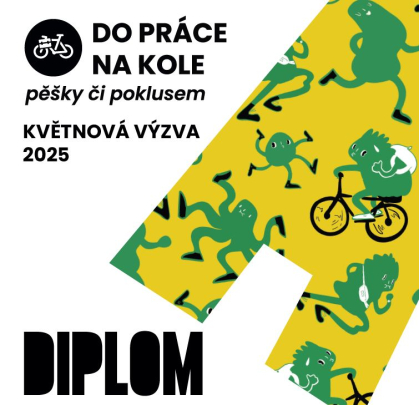 Městská knihovna v pohybu – účast v květnové výzvě Do práce na kole 2025