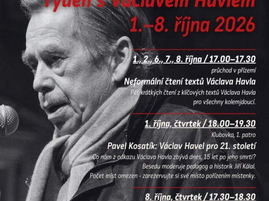 Neformální čtení textů Václava Havla pro všechny kolemjdoucí
