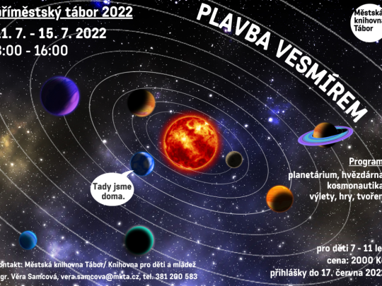 Příměstský tábor 2022 - Plavba vesmírem