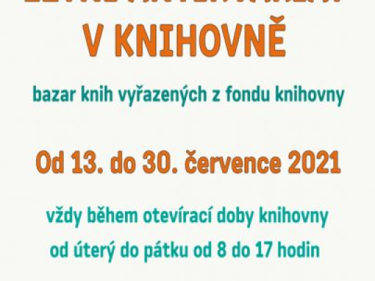 Letní akntikvariát v knihovně