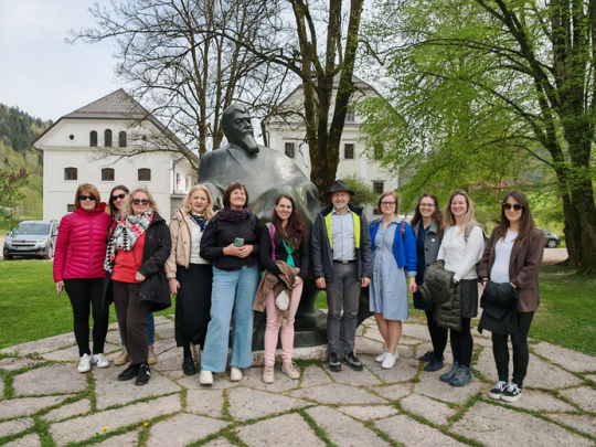 Návštěva sesterské knihovny Ivana Tavčarja ve slovinské Škofja Loce