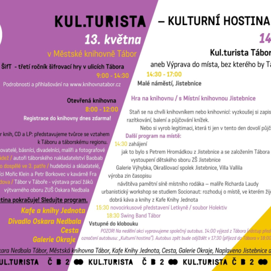 KUL.TURISTA v táborské knihovně