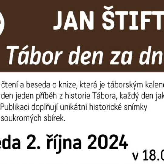 Jan Štifter: Tábor den za dnem / autorské čtení