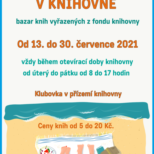 Letní akntikvariát v knihovně